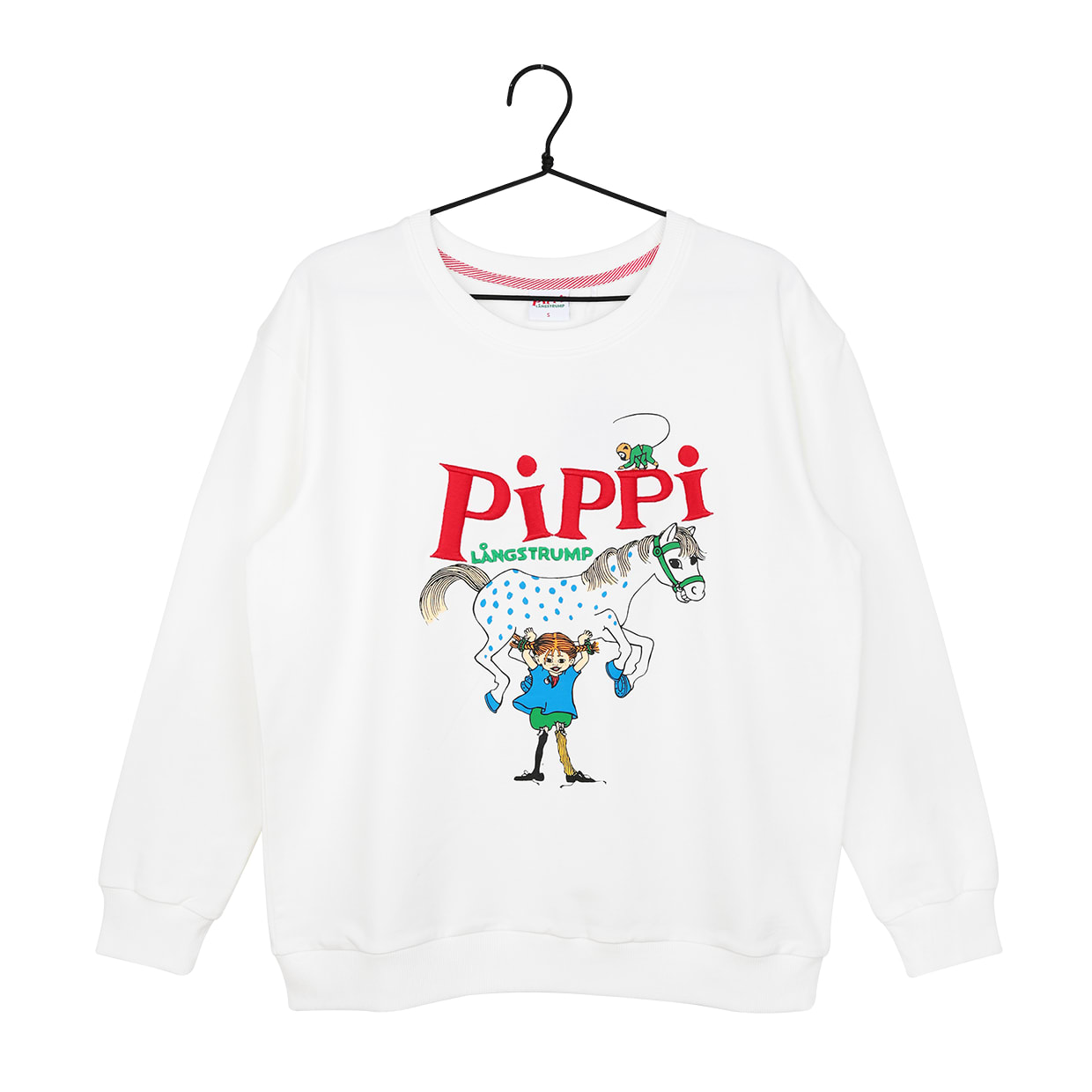 Pippi Longstocking Enni Sweatshirt Strongest White | Martinex